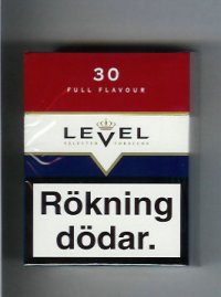 Level 30 Full Flavour cigarettes hard box