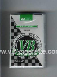 VB Victory Brand Menthol Kings cigarettes soft box
