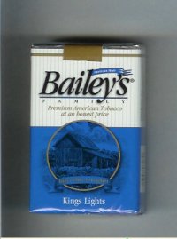 Bailey's Family kings Lights cigarettes