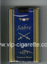 Sabre Lights 100s Premium Blend cigarettes soft box