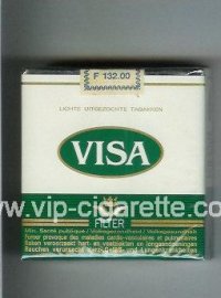 Visa Filter 25 cigarettes white and green soft box  Visa Filter 25 cigarettes white and green soft box