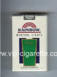 Rainbow Menthol Lights cigarettes soft box