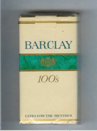 Barclay Menthol 100s cigarettes Filter USA