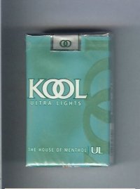 Kool Ultra Lights The House of Menthol cigarettes soft box
