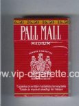 Pall Mall Famous Cigarettes Medium cigarettes hard box