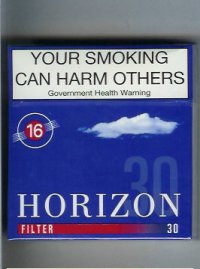 Horizon 16 Filter blue 30s cigarettes hard box