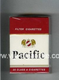 Pacific white and red cigarettes hard box