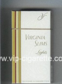 Virginia Slims Lights 100s cigarettes hard box  Virginia Slims Lights 100s cigarettes hard box