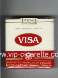 Visa Filter 25 cigarettes white and red soft box  Visa Filter 25 cigarettes white and red soft box