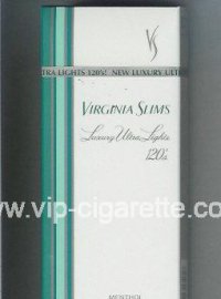 Virginia Slims Luxuy Ultra Lights 120s Menthol cigarettes hard box  Virginia Slims Luxuy Ultra Lights 120s Menthol cigarettes hard box