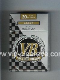 VB Victory Brand Light Box cigarettes hard box