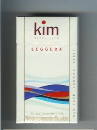 Kim Ultra Slim Leggera 100s cigarettes hard box