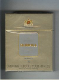 Dunhill De Luxe Ultra Mild 25 Cigarettes hard box  Dunhill De Luxe Ultra Mild 25 Cigarettes hard box