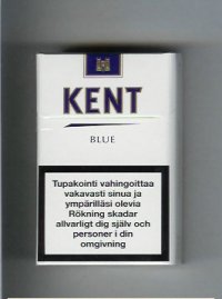 Kent Blue cigarettes hard box