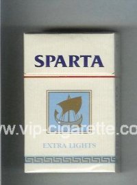 Sparta Extra Lights cigarettes hard box