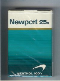 Newport 25s Menthol 100s cigarettes soft box  Newport 25s Menthol 100s cigarettes soft box