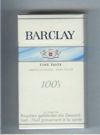 Barclay 100s Fine Taste cigarettes