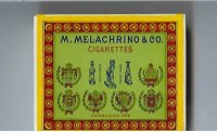 M.Melachrino and Co.Cigarettes wide flat hard box